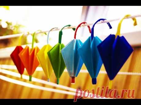 How to make paper  umbrella origami