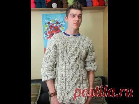 Crochet men's sweater part 1 of 3 - with Ruby Stedman