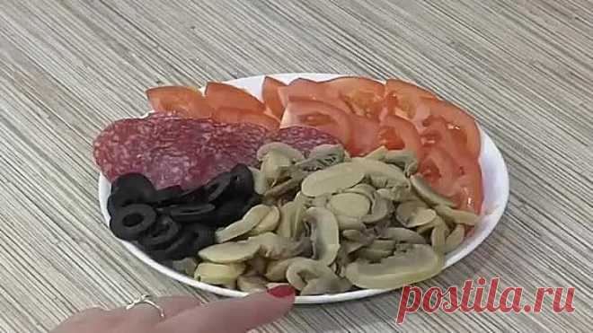 ДОМАШНЯЯ ПИЦЦА  Вкусный Рецепт Пиццы