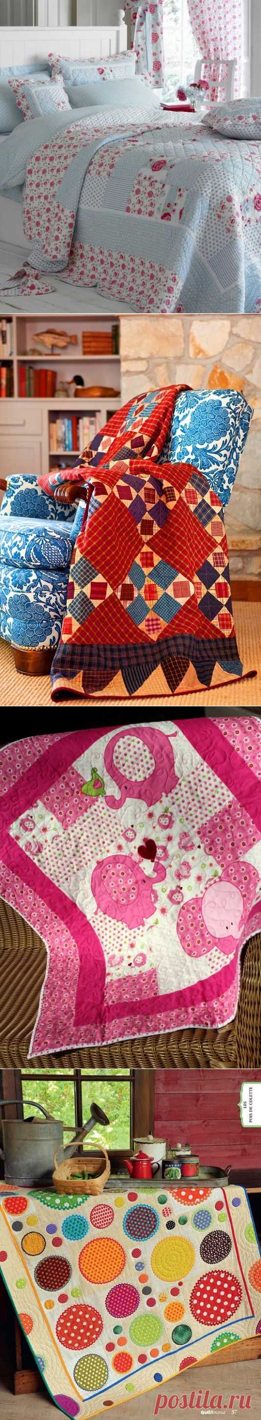 Интерьеры с изделиями из лоскутков