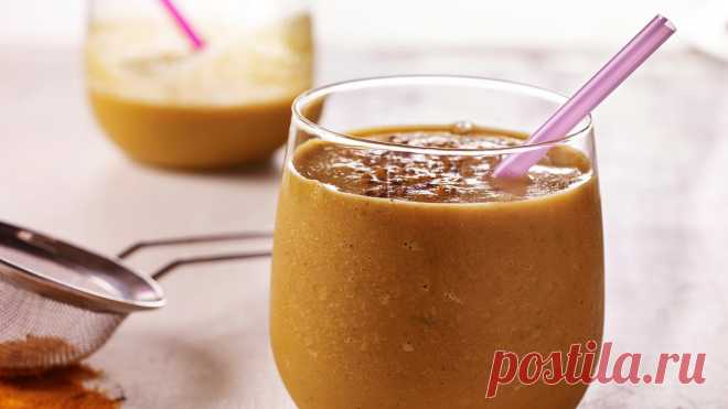 Тыквенный смузи с яблоком и медом