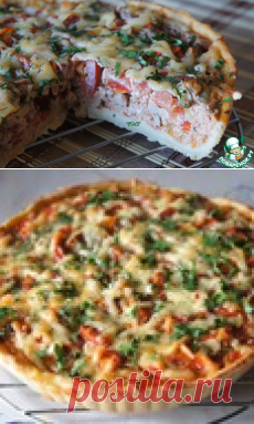 Открытый мясной пирог - кулинарный рецепт