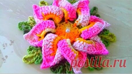 CONVIDO TODOS Á APRENDER A FAZER ESTA LINDA FLOR EM CROCHÊ FÁCIL E RÁPIDO COM CRISTINA COELHO ALVES