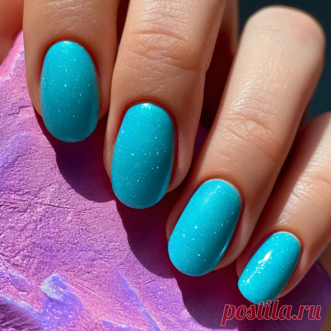 Бирюзовый маникюр: 7 идей, которые освежат твой образ | Маникюрный | Дзен