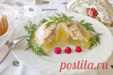 Заливное из курицы - рецепт с фотографиями