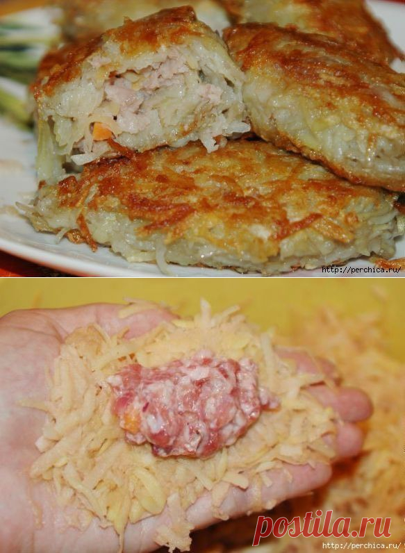 Картофельные зразы с мясным фаршем