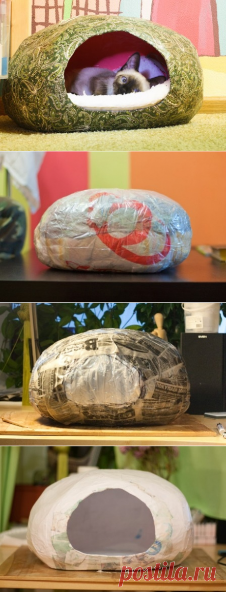Уютный дом для кошки своими руками — Сделай сам, идеи для творчества - DIY Ideas