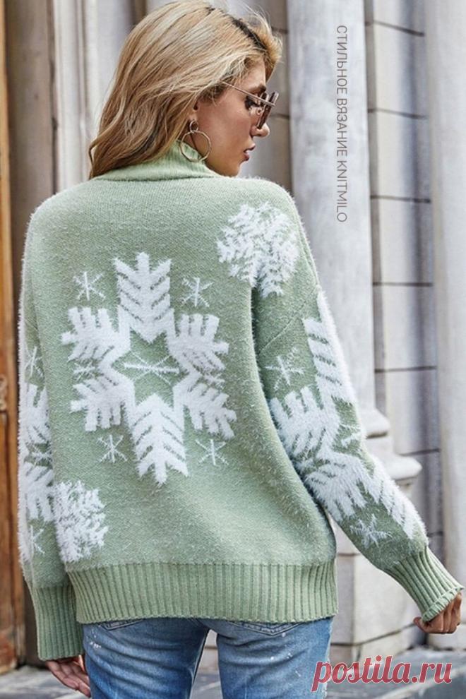 Снежинки. Самая красивая подборка из 50 узоров для вязания жаккарда и вышивки | Стильное вязание KNITMILO | Дзен