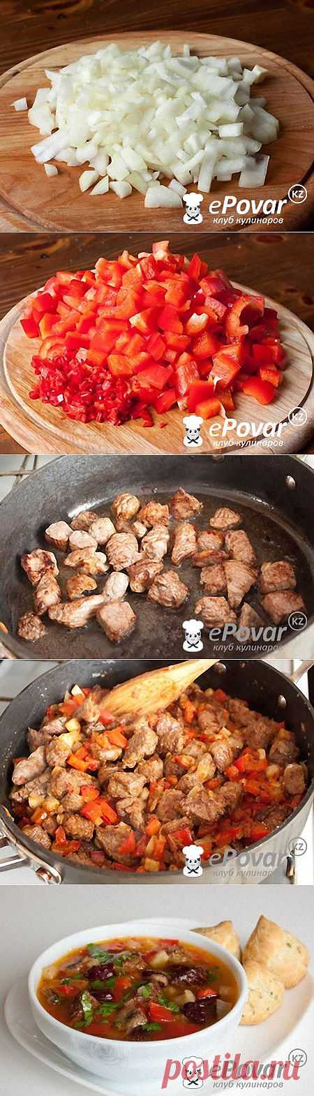 Острый мясной суп с фасолью — Рецепт приготовления с фото — Супы, Горячие супы