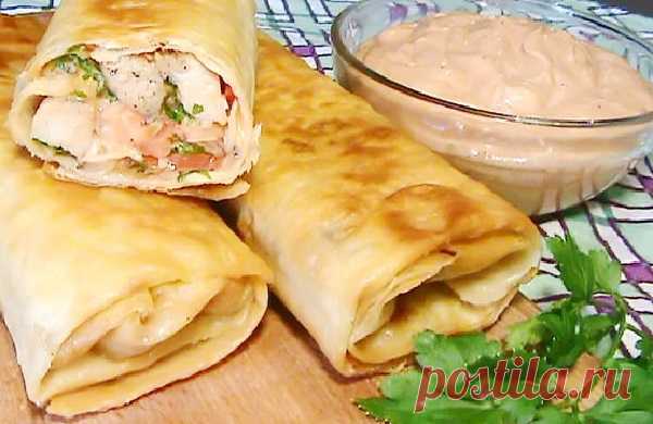 Шаурма с курицей — Домашний уют