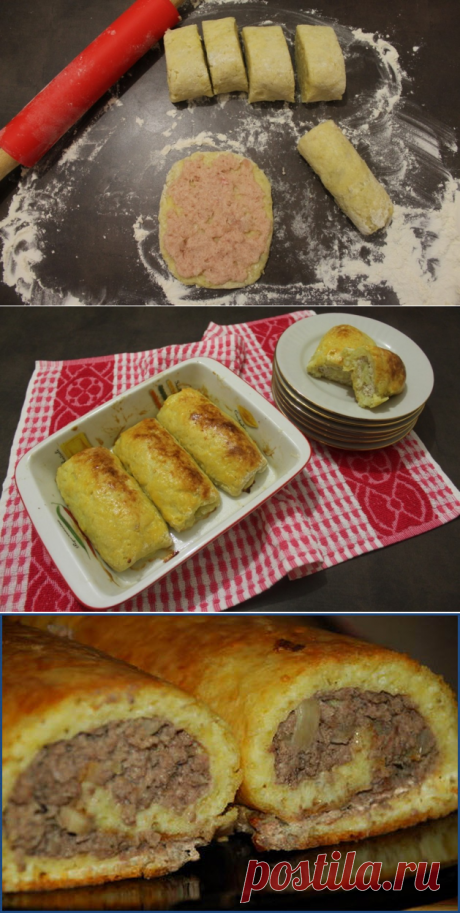 Интересный рецепт! Картофельные рулетики с куриным фаршем | Вкусные рецепты