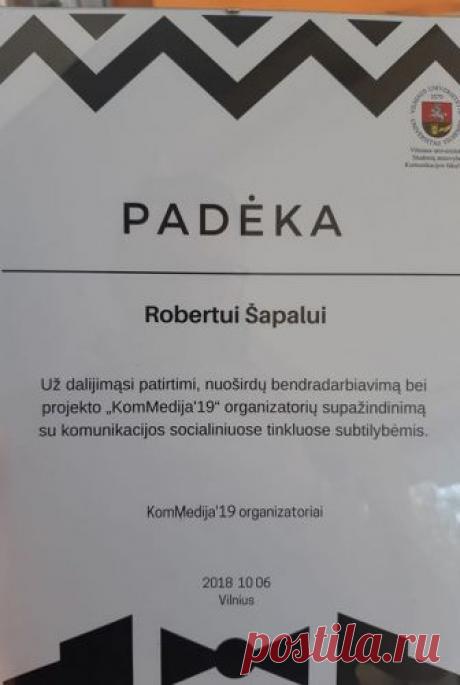 Sharing is caring :) - Robertas Šapalas