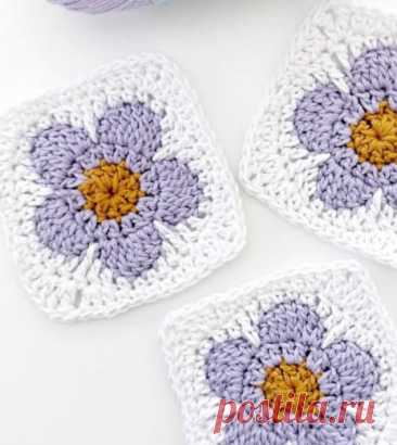 Идеальный элемент для пледа, подушки, сумки или одежды 🌼Пряжа: хлопок для чёткого рисункаКрючок: 2.5–3.5 мм, в зависимости от толщины нити.#вязание  • #плед  будни мамы ютуб