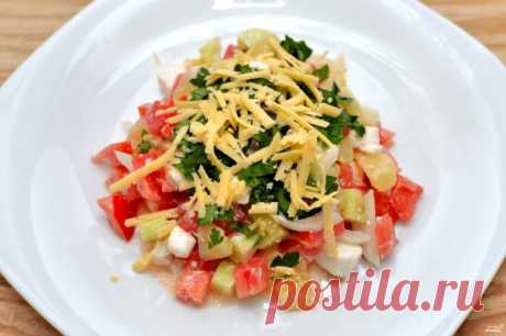 Салат с брынзой и овощами - пошаговый рецепт с фото на Повар.ру