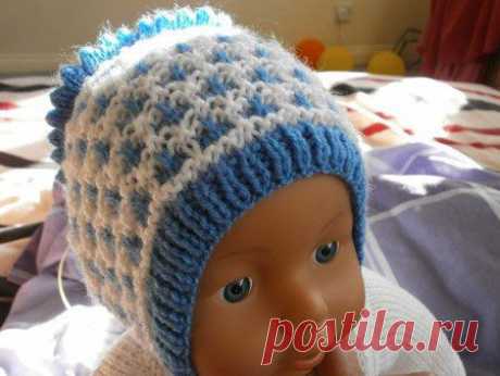Вязаные шапочки для новорожденных: как связать детские шапки спицами