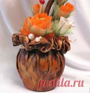 Горшок - Декупаж - Рукоделие и творчество - Каталог статей - Рукоделие-мое хобби