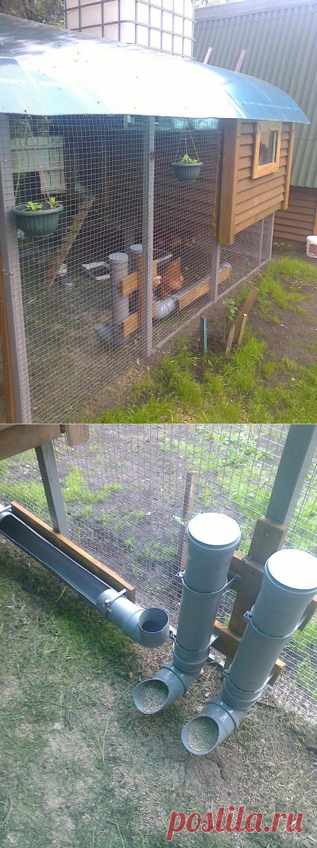 Неплохая идея курятника для дачи или сада