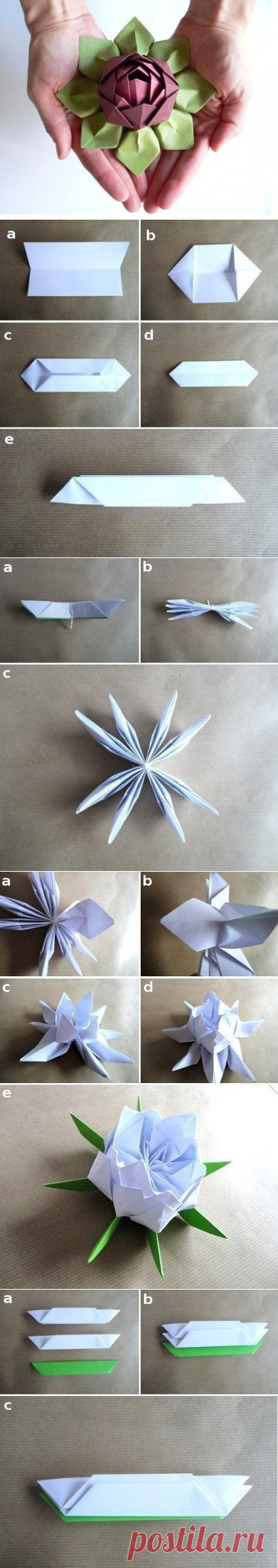 Цветок лотоса — Сделай сам, идеи для творчества - DIY Ideas