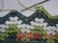 Crochet Granny Squares and Stripes в Pinterest