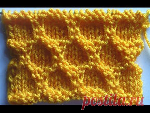 Узор "Крупные ячейки" (видео) - Ярмарка Мастеров - ручная работа, handmade