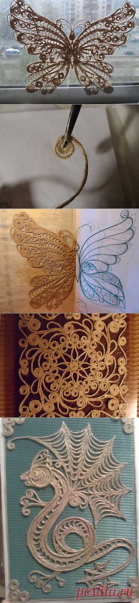 Джутовая филигрань. МК.