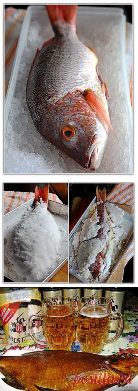 (+1) тема - РЫБА ЗАПЕЧЁННАЯ В СОЛЯНОЙ КОРКЕ. | Любимые рецепты