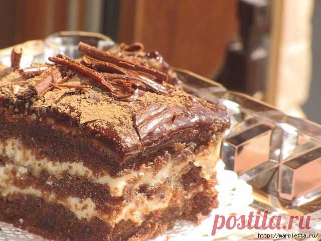 ТОРТ с дынным кремом. Рецепт.