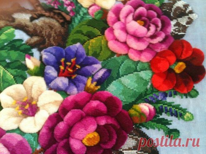 Вышивка - "бахромчатый" шов | Вышивка крестом
