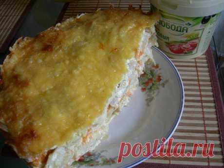 Куриное филе под шубой.
