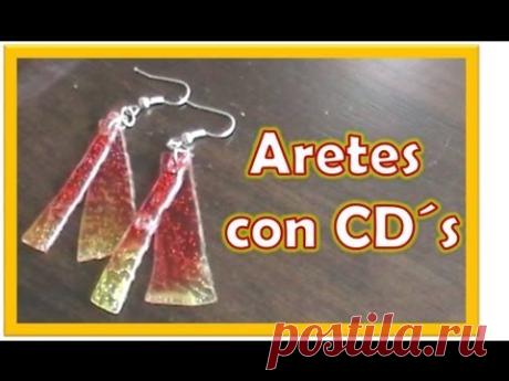 Aretes con CD`s / Reutiliza