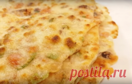 Молниеносные лепешки на кефире. Таких вы еще не пробовали