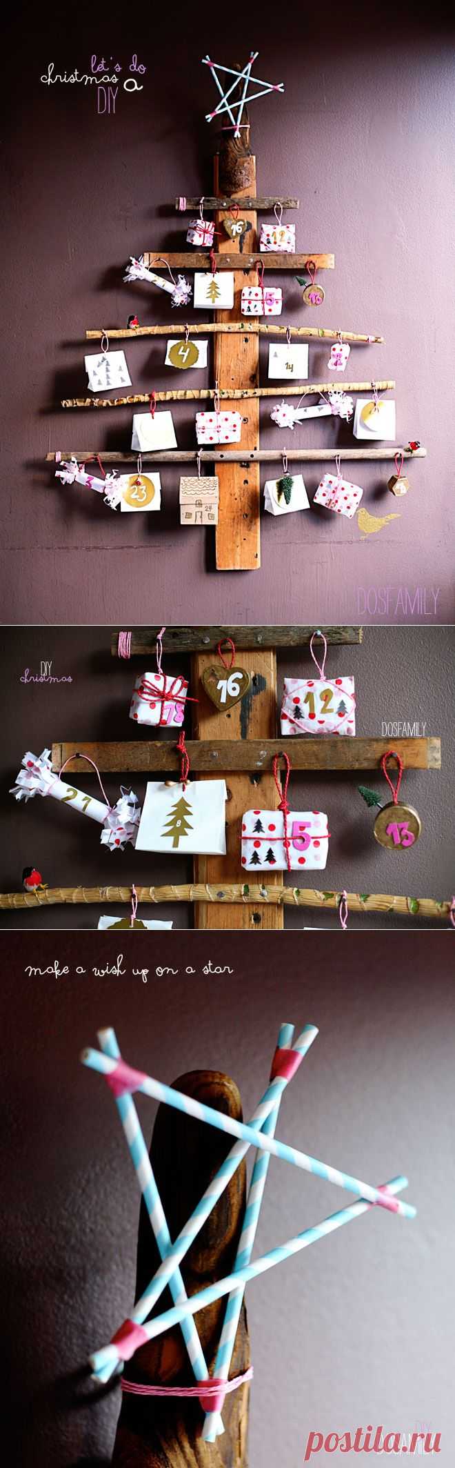 christmas calendar DIY, gör din egen julkalender | Dos Family