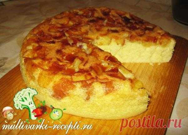 Шарлотка с яблоками в мультиварке: рецепт приготовления