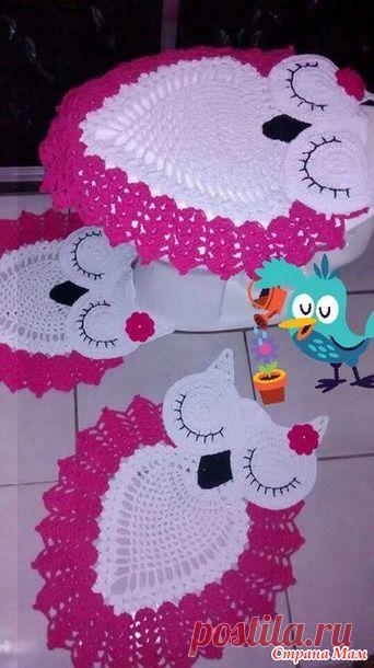 Вязаные совы. А вы такие коврики видели? - Клуб рукоделия - Страна Мам