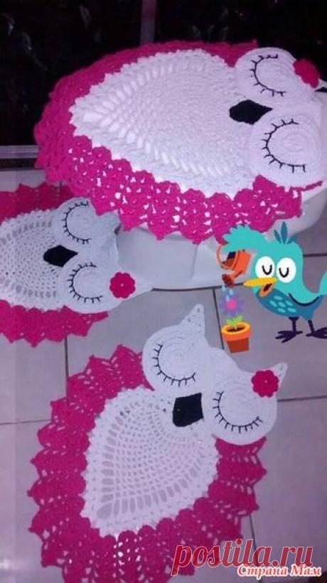 Вязаные совы. А вы такие коврики видели? - Клуб рукоделия - Страна Мам