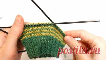 Носки методом Хеликс чулочными спицами