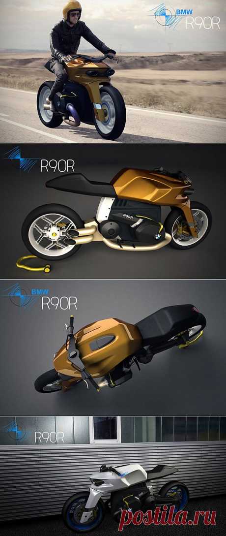 Концепт кафе-рейсера будущего BMW R90R | Автомобили | Машины