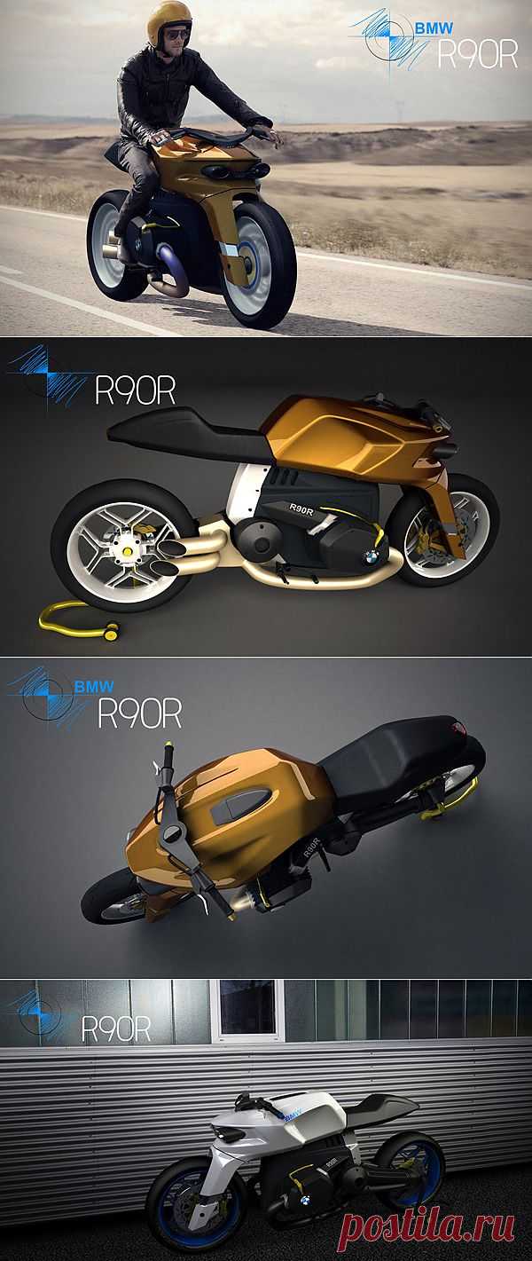 Концепт кафе-рейсера будущего BMW R90R | Автомобили | Машины