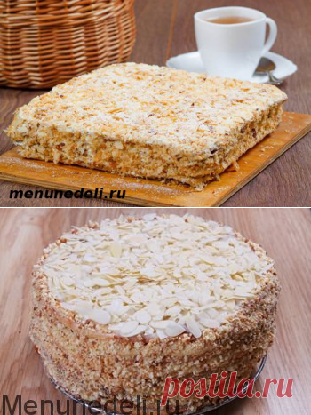 Творожный наполеон с заварным кремом / Меню недели