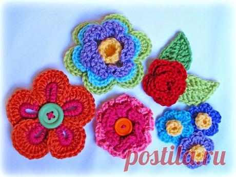 Fabulous Crochet Button Flowers - Bright, Beautiful and Easy to Make