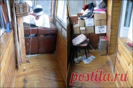 Превращаем захламленный балкон в кабинет | Самоделкино