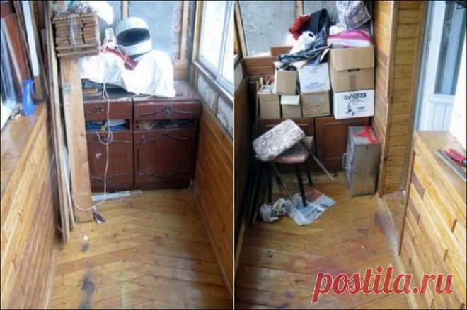 Превращаем захламленный балкон в кабинет | Самоделкино