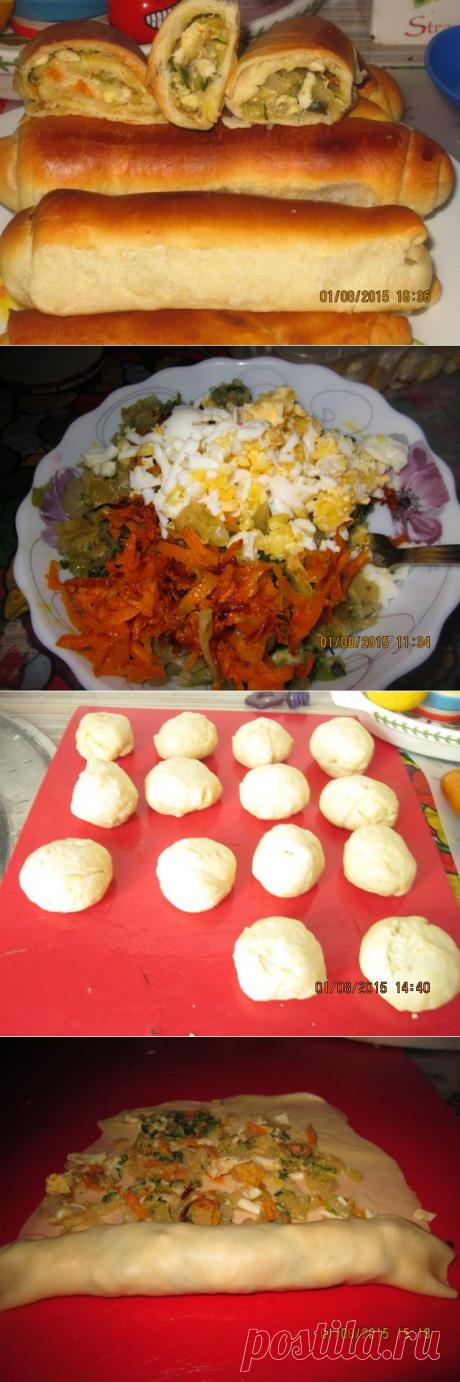 Пирожки трубочки с капустой