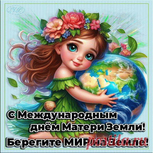 День Земли, планеты нашей
Отмечается сегодня.
Она с каждым днём всё краше,
Реки стали полноводней.