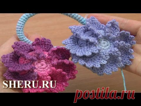 Пуговицы объемные крючком от студии SHERU.RU