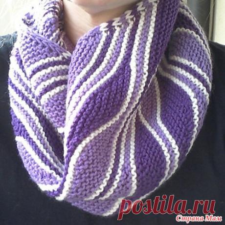 *Техника вязания swing-knitting. Как научиться вязать. Снуд и митенки - Жаккард - Страна Мам