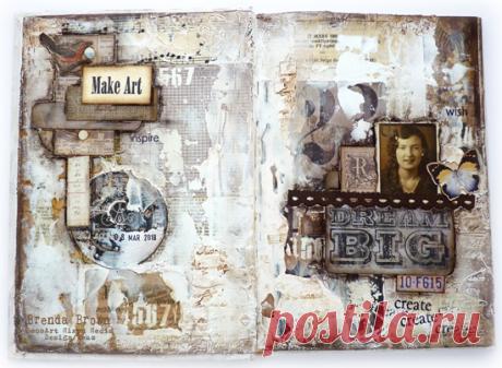 Bumblebees and Butterflies: Mixed media Collage Journalling for DecoArt