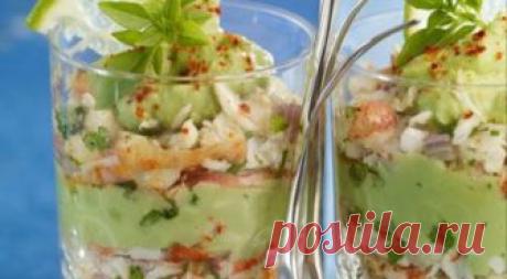 Легкий салат веррин с креветками и морскими водорослями — Фактор Вкуса
