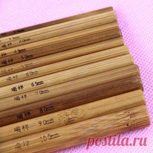 Бесплатная доставка новый 12 шт. карбонизации бамбука крючки вязальные спицы переплетения ремесло 3 10 мм Y106, принадлежащий категории Рукоделие и относящийся к Дом и  на сайте AliExpress.com | Alibaba Group