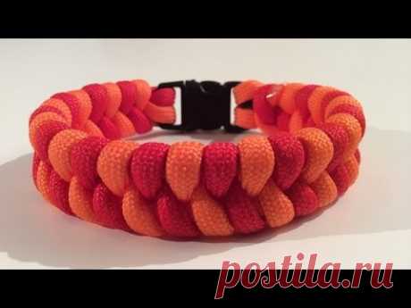 Paracord Nederlands, Fishtail armband, 2 kleuren